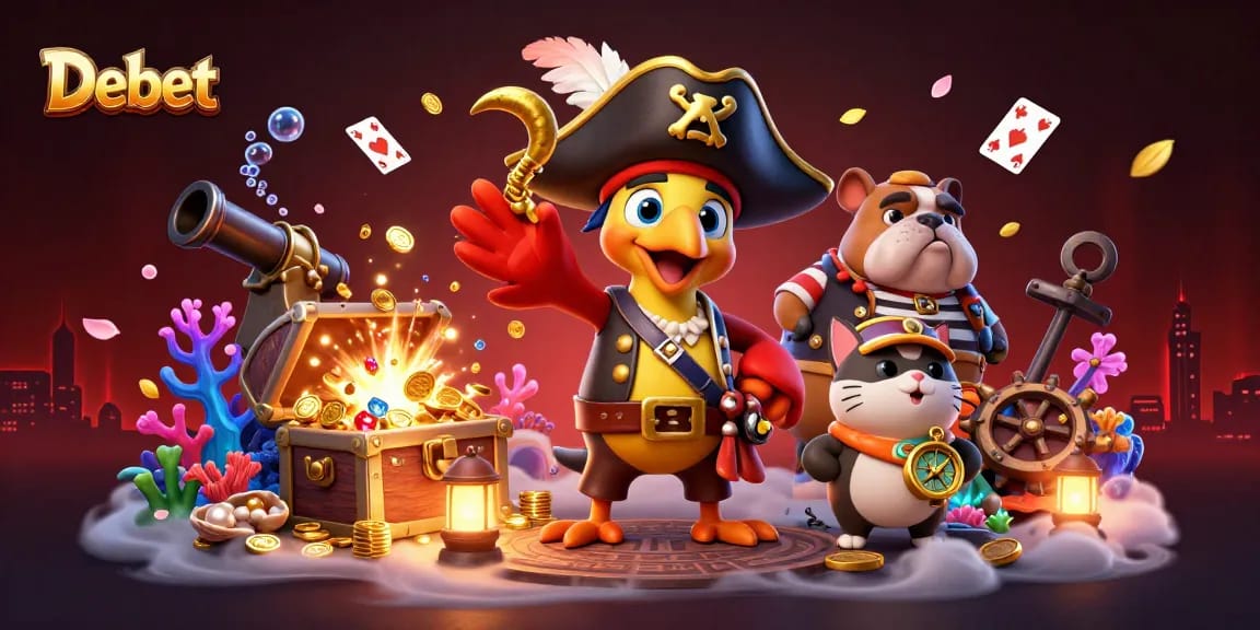 Enjoy thrilling gaming with Debet’s vibrant casino experience featuring pirates and treasures.