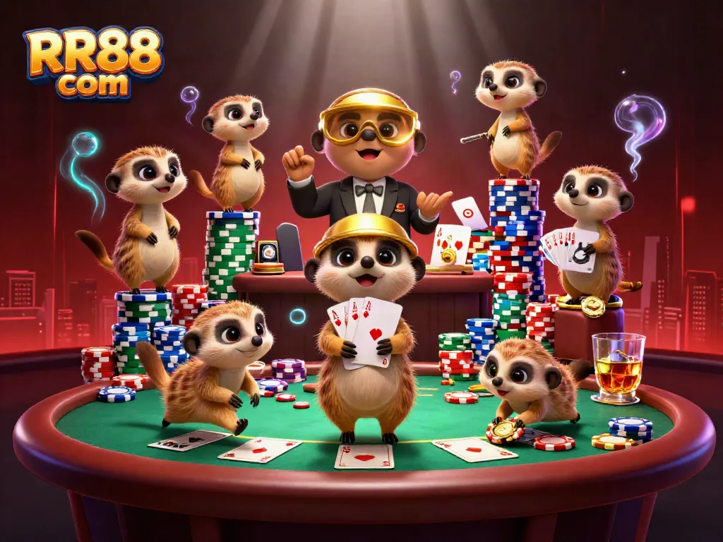 Engage in thrilling gameplay at RR88 com with our vibrant 3D meerkat casino adventure.