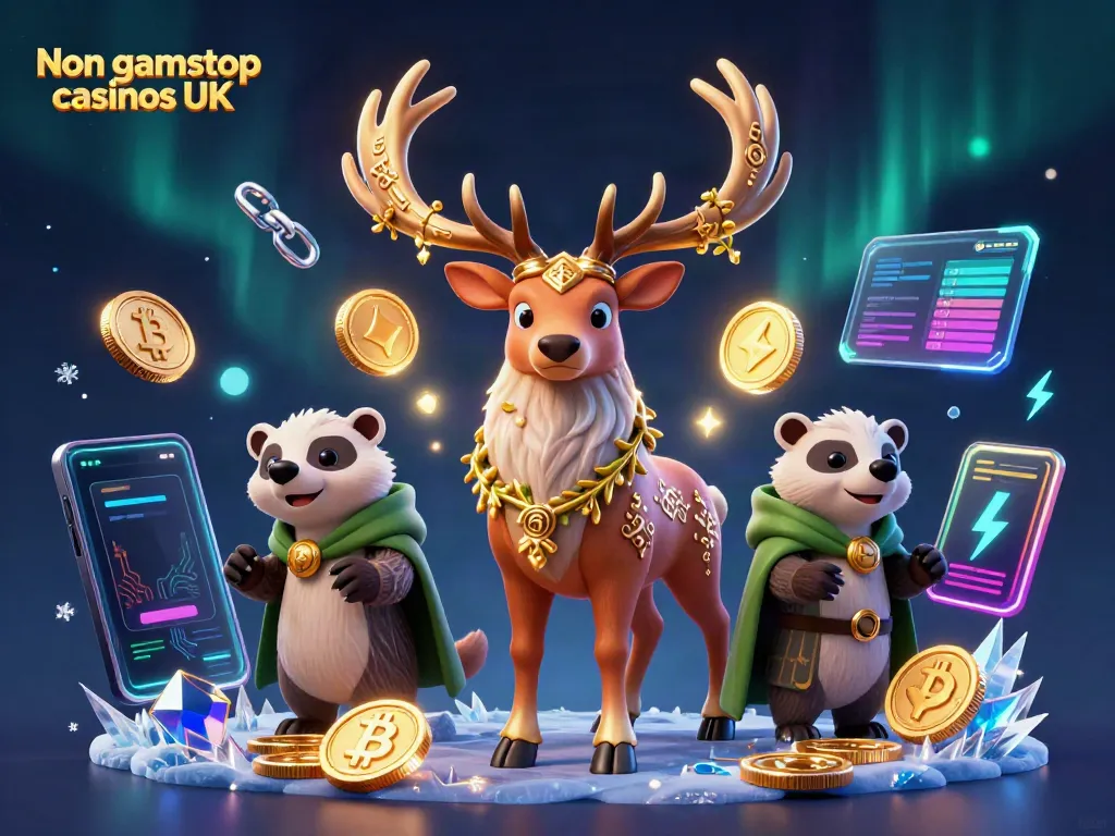 Engaging depiction of Non gamstop casinos UK showcasing iconic characters and vibrant gaming elements.