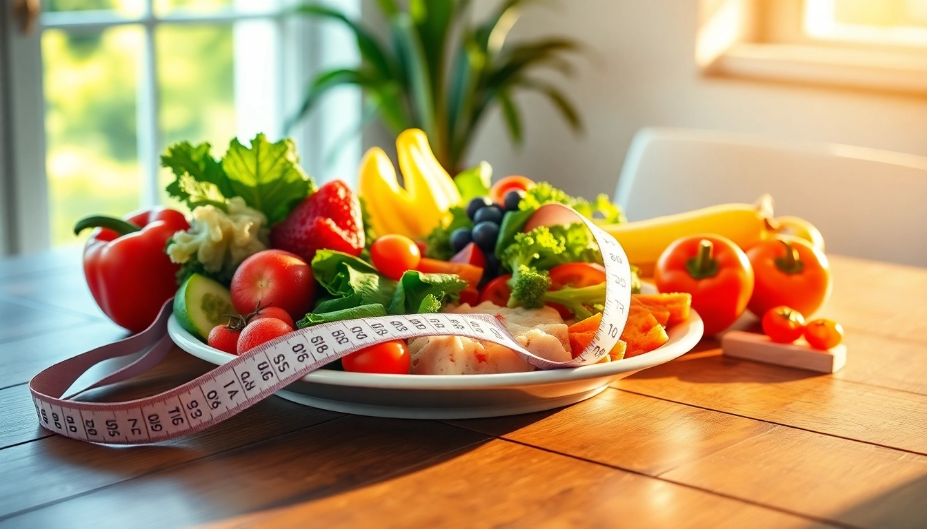 Balanced meal plate highlighting healthy options for effective weight loss.
