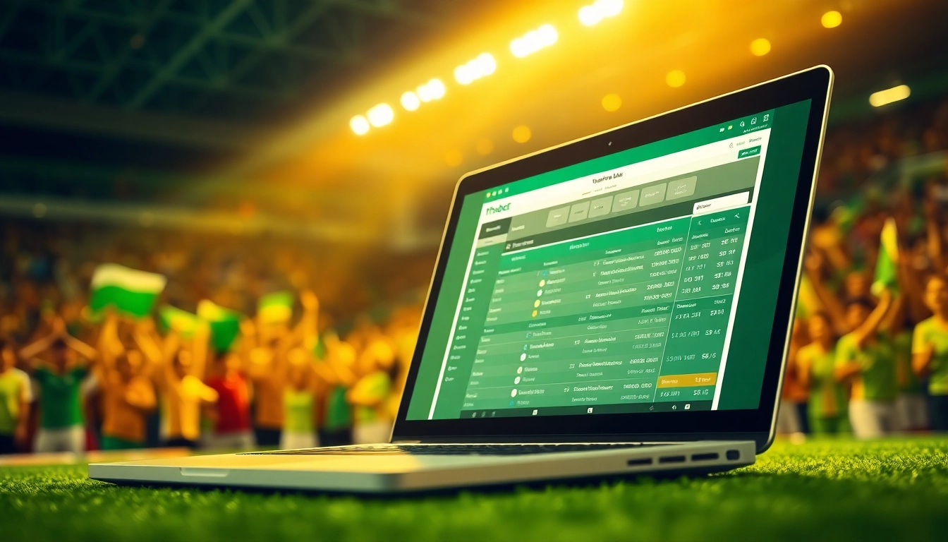 Engaging view of the thabet link webpage showcasing sports betting excitement.