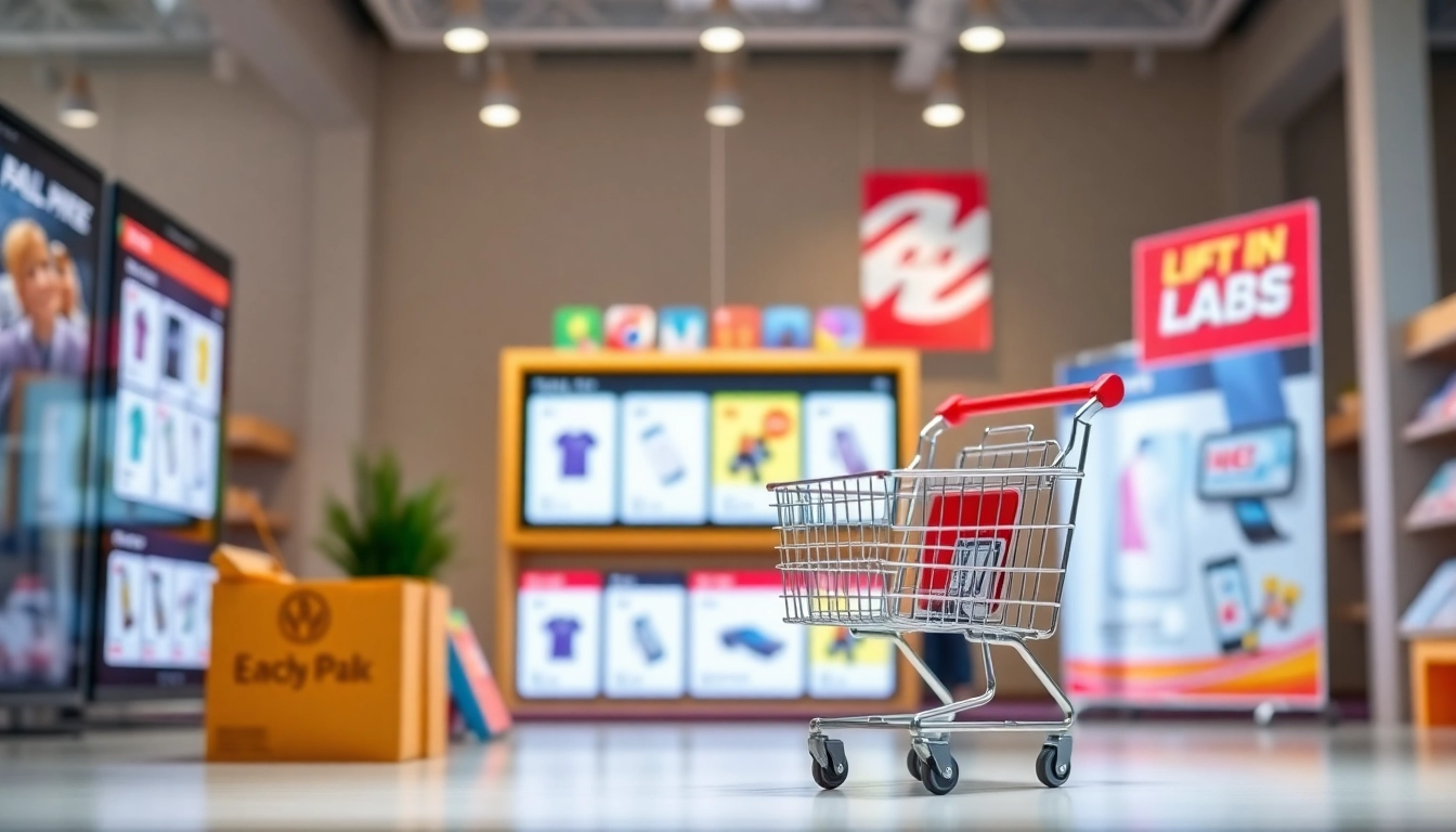 Shop unique items with Ultimateshop cc, featuring vibrant product displays and stylish layout.