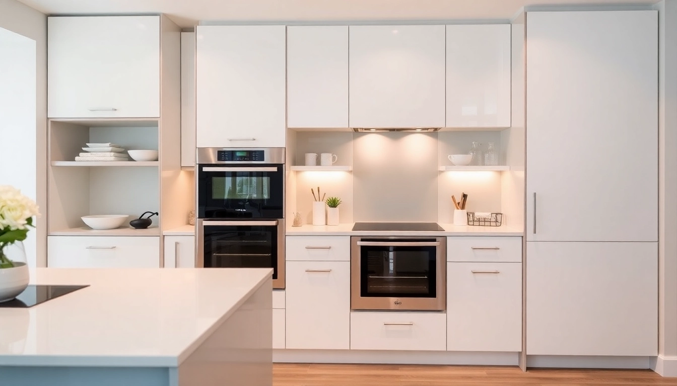 Explore уреди за вграждане in a stylish kitchen setting with elegant design elements and practical functionality.