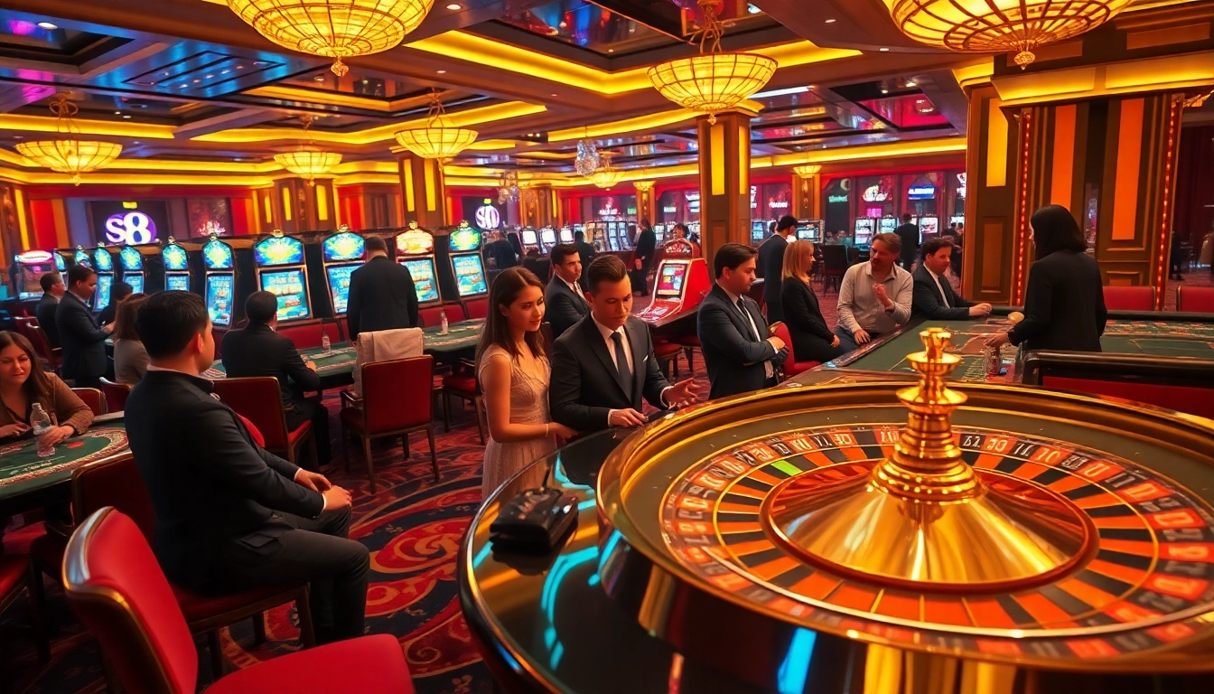 Play exciting games at s8 com while enjoying a luxurious casino atmosphere with vibrant gaming action.