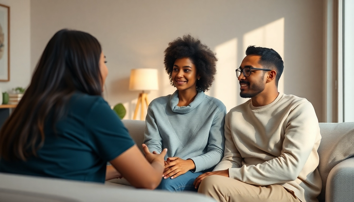 AI-driven therapeutic interaction for sexual wellness and relationship guidance in a modern setting.