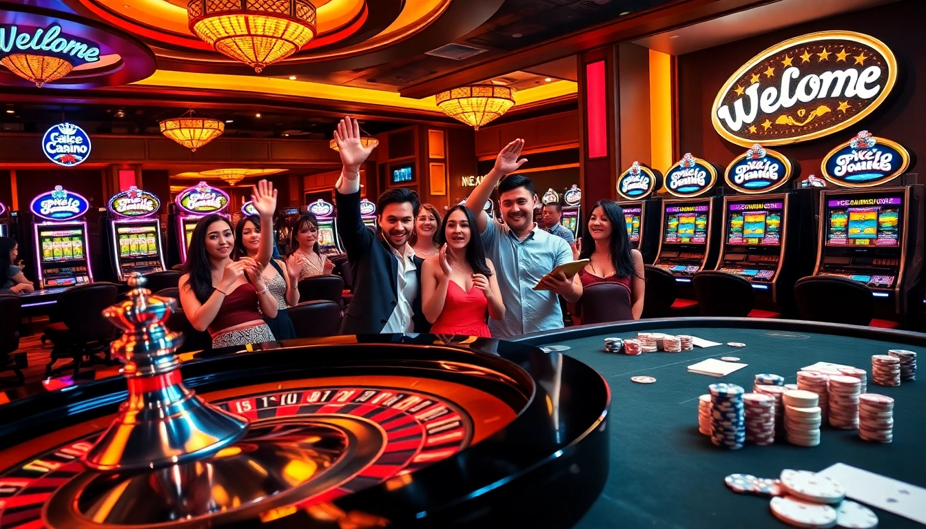 Experience the excitement at https://king88b.us.com/ with vibrant casino games and lively players betting at the roulette table.