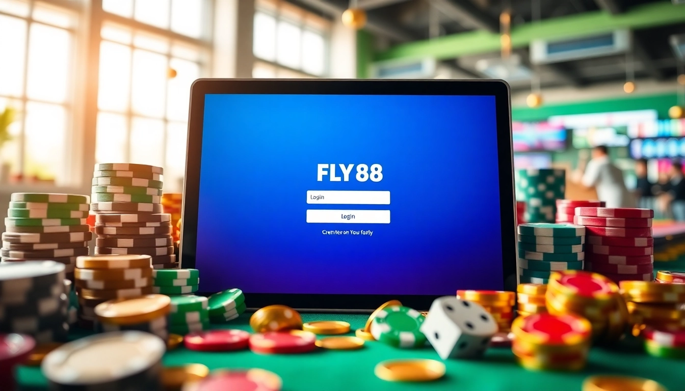 Experience the exciting world of online gaming with FLY88 đăng nhập on a modern digital interface showcasing vibrant casino elements.
