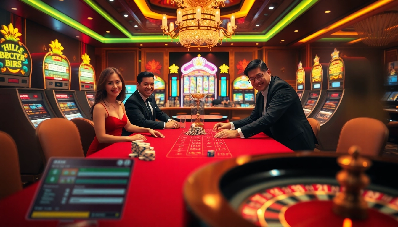 Experience high-stakes excitement at tha-bet.pro with vibrant casino tables and engaging players.
