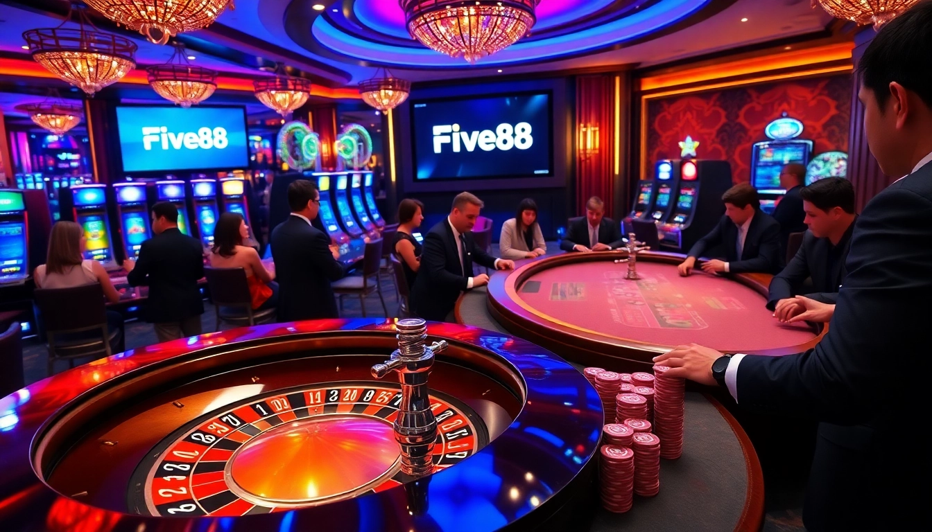 Experience the thrill of gambling with the Link vào Five88 roulette table and high-stakes gameplay.