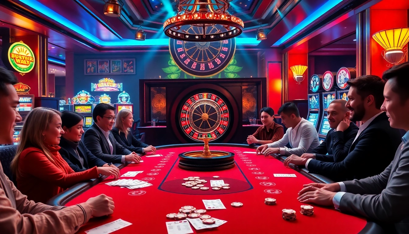 Experience the excitement of gambling at trang chủ kjc with luxurious poker tables and vibrant casino ambiance.