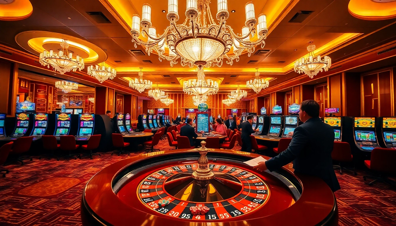 Experience vibrant casino excitement at 222BD with players gathering around a roulette table.