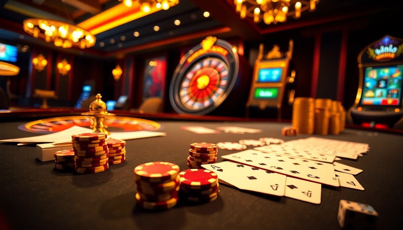 Experience the thrill of gambling with poker and roulette at https://king88sa.com/, showcasing excitement and luxury.