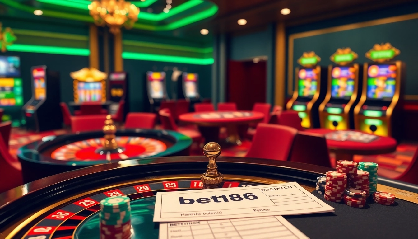 Experience the online thrill of bet168 keo nha cai with vibrant casino visuals showcasing poker, roulette, and betting.