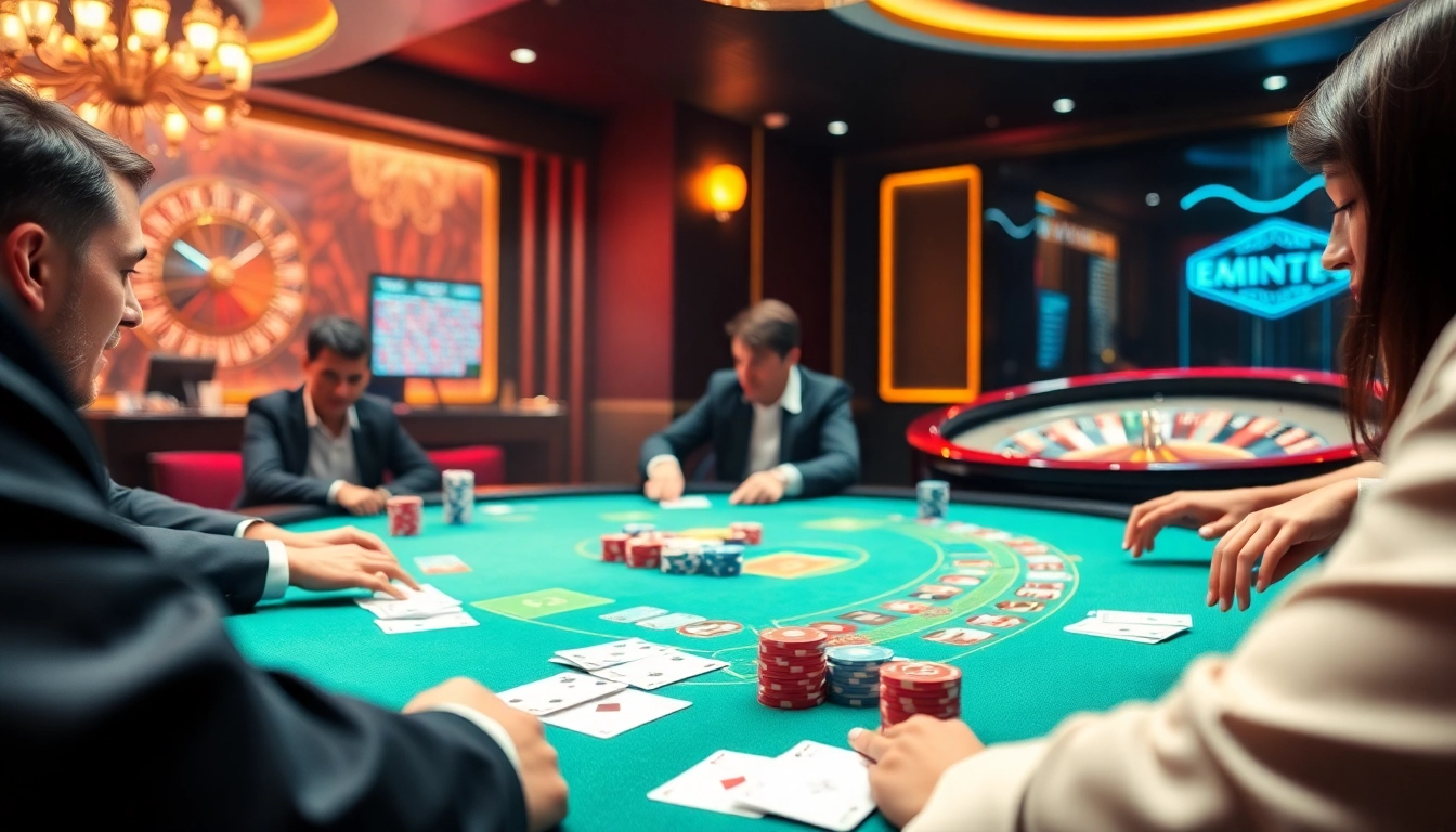 Experience the excitement of the Game sx88 at a luxury casino poker table surrounded by colorful chips and cards.