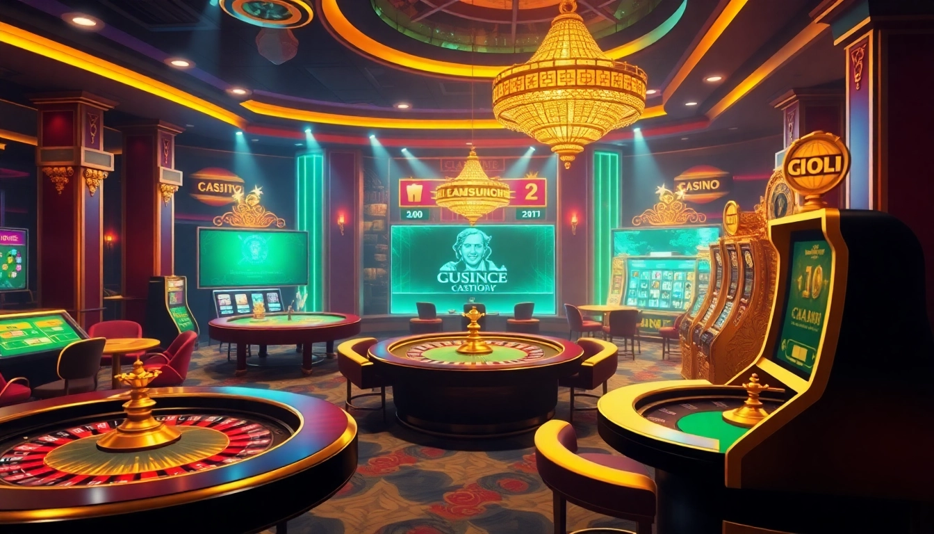 Experience the excitement of online gambling at rikvip.gb.net with vibrant casino visuals and interactive game elements.