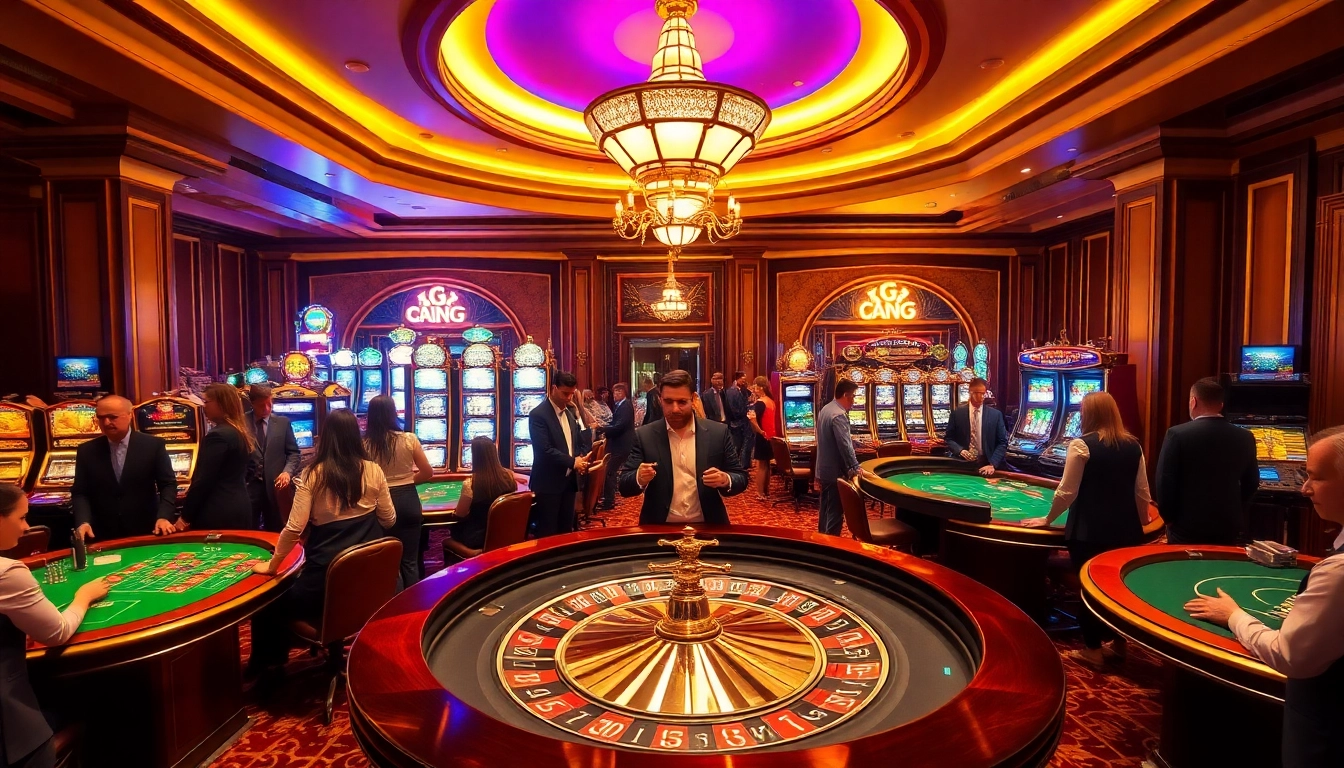 Experience the excitement of XXGG Apostas Confiável at a luxurious casino scene.