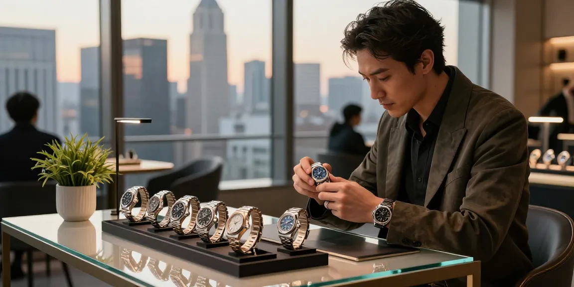 Browse premium clone watches in an upscale environment showcasing luxury replicas.