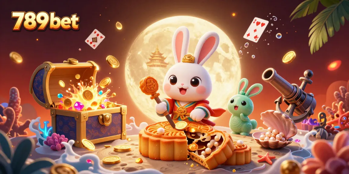 Engage with the vibrant 789 bet casino world featuring a moon rabbit in a thrilling game setting.